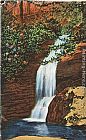 Bridal Veil Falls, Linville, North Carolina by Norman Parkinson